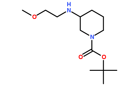 3-(2-methoxyethylamino)piperidine-1-carboxylic acid tert-butyl ester