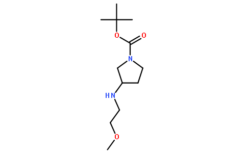 3-(2-methoxyethylamino)pyrrolidine-1-carboxylic acid tert-butyl ester