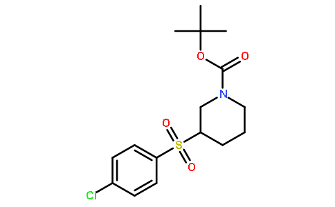 3-(4-chloro-benzenesulfonyl)-piperidine-1-carboxylic acid tert-butyl ester