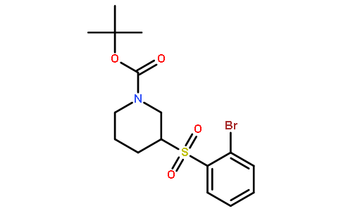 3-(2-bromo-benzenesulfonyl)-piperidine-1-carboxylic acid tert-butyl ester