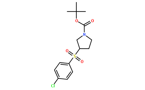 3-(4-chloro-benzenesulfonyl)-pyrrolidine-1-carboxylic acid tert-butyl ester