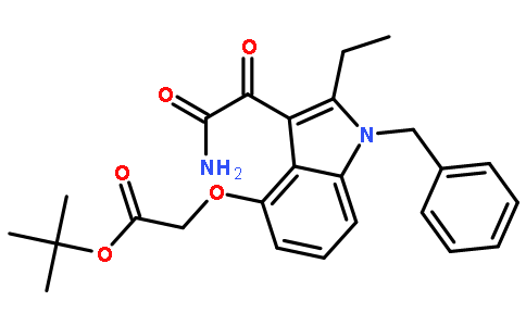 tert-Butyl 2-((3-(2-amino-2-oxoacetyl)-1-benzyl-2-ethyl-1H-indol-4-yl)oxy)acetate