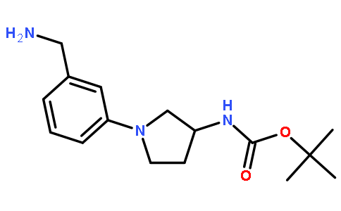 [1-(3-aminomethyl-phenyl)-pyrrolidin-3-yl]-carbamic acid tert-butyl ester