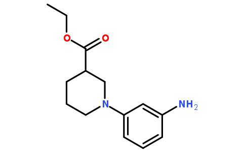 1-(3-amino-phenyl)-piperidine-3-carboxylic acid ethyl ester