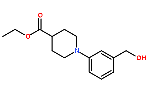 1-(3-hydroxymethyl-phenyl)-piperidine-4-carboxylic acid ethyl ester