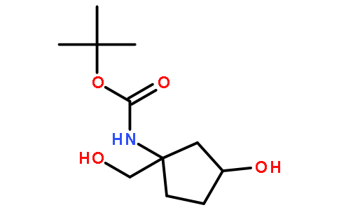 (3-Hydroxy-1-hydroxymethyl-cyclopentyl)-carbamic acid tert-butyl ester