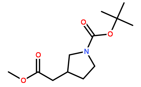 1-叔丁氧羰基-3-四氢吡咯乙酸甲酯