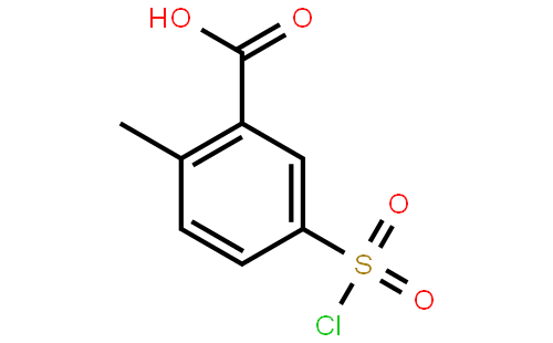 Benzoic acid, 5-(chlorosulfonyl)-2-methyl- (9CI)