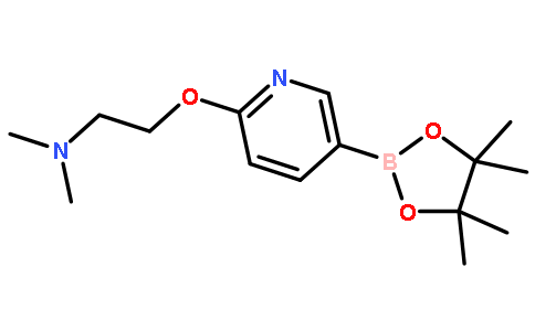 N,N-Dimethyl-2-((5-(4,4,5,5-tetramethyl-1,3,2-dioxaborolan-2-yl)pyridin-2-yl)oxy)ethanamine