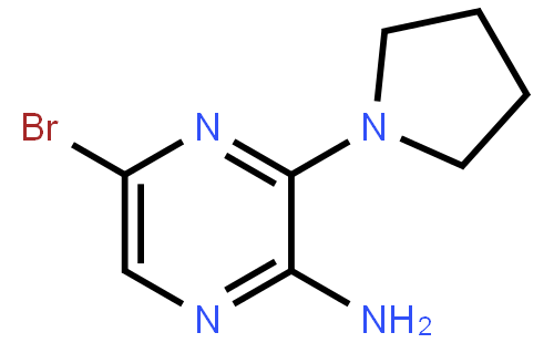 2-Amino-5-bromo-3-pyrrolidin-1-ylpyrazine