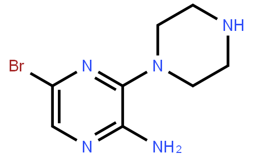 5-Bromo-3-(piperazin-1-yl)pyrazin-2-amine