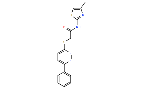 N-(4-Methyl-2-thiazolyl)-2-[(6-phenyl-3-pyridazinyl)thio]-acetamide