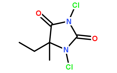 二氯甲乙基海因(cas:89415-87-2 结构式图片