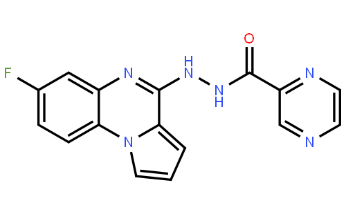 N'-(7-Fluoropyrrolo[1,2-a]quinoxalin-4-yl)-2-pyrazinecarbohydrazi de