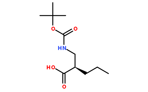 Pentanoic acid,2-[[[(1,1-dimethylethoxy)carbonyl]amino]methyl]-,(2R)-