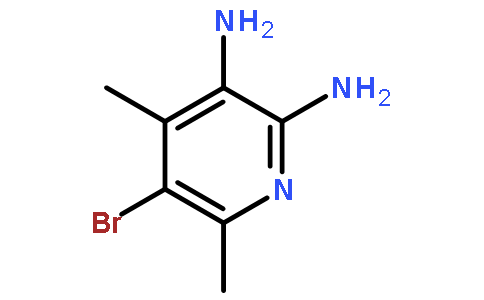2,3-Diamino-4,6-dimethyl-5-bromopyridine