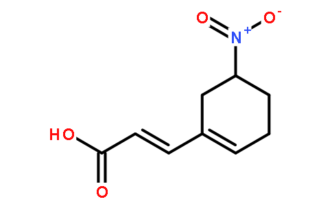 (E)-3-(5-硝基-1-环己烯-1-基)丙烯酸