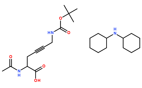 Dicyclohexylamine 2-acetamido-6-((tert-butoxycarbonyl)amino)hex-4-ynoate