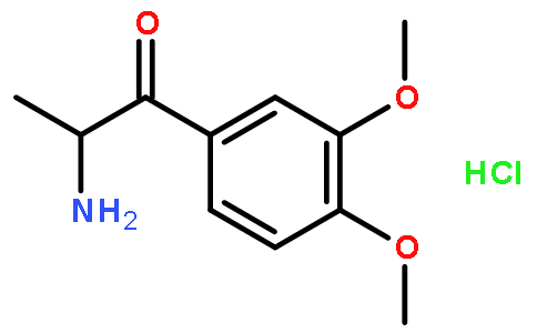 2-amino-1-(3,4-dimethoxyphenyl)propan-1-one hydrochloride