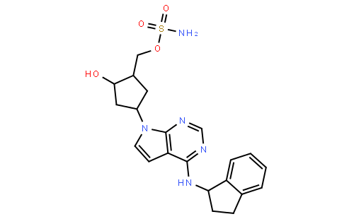 氨基磺酸 [(1S,2S,4R)-4-[4-[[(1S)-2,3-二氢-1H-茚-1-基]氨基]-7H-吡咯并[2,3-D]嘧啶-7-基]-2-羟基环戊基]甲基酯
