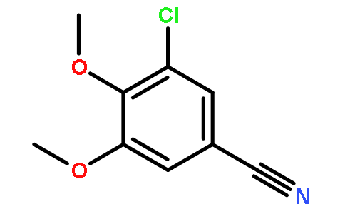3-chloro-4,5-dimethoxybenzonitrile