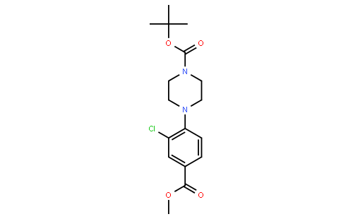 Methyl 4-(4-Boc-1-piperazinyl)-3-chlorobenzoate