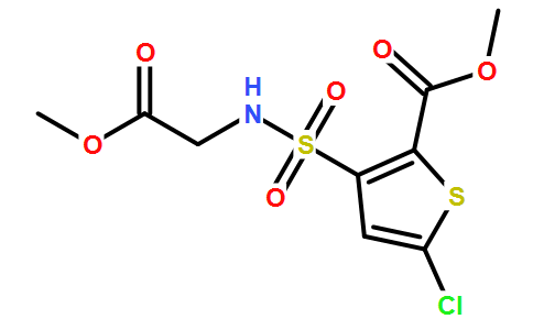 5-氯-3-[N-(甲氧基羰基甲基)氨基磺酰基]-2-噻吩甲酸甲酯