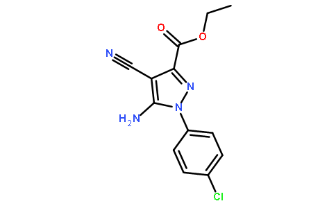 ETHYL 5-AMINO-1-(4-CHLOROPHENYL)-4-CYANOPYRAZOLE-3-CARBOXYLATE