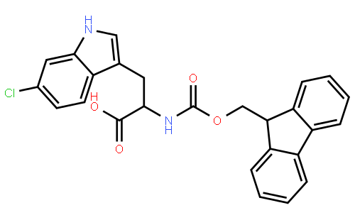 (S)-2-((((9H-Fluoren-9-yl)methoxy)carbonyl)amino)-3-(6-chloro-1H-indol-3-yl)propanoic acid