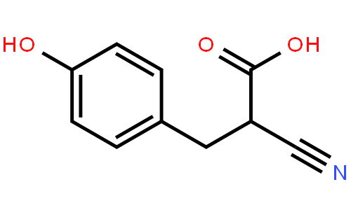 2-Cyano-3-(4-hydroxyphenyl)propanoicacid
