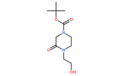 tert-Butyl 4-(2-hydroxyethyl)-3-oxopiperazine-1-carboxylate