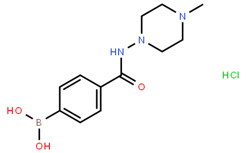 (4-((4-Methylpiperazin-1-yl)carbamoyl)phenyl)boronic acid hydrochloride