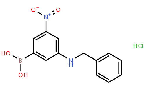 (3-(Benzylamino)-5-nitrophenyl)boronic acid hydrochloride