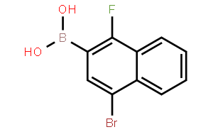 (4-溴-1-氟萘-2-基)硼酸