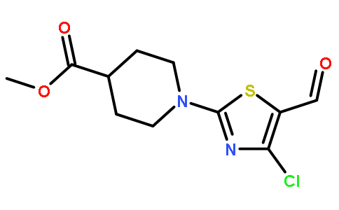 Methyl 1-(4-chloro-5-formylthiazol-2-yl)piperidine-4-carboxylate
