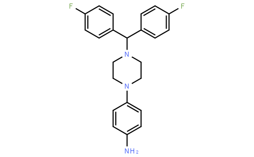 4-(4-(Bis(4-fluorophenyl)methyl)piperazin-1-yl)aniline
