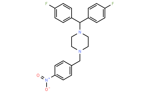 1-(Bis(4-fluorophenyl)methyl)-4-(4-nitrobenzyl)piperazine