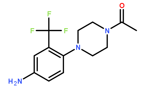 1-(4-(4-Amino-2-(trifluoromethyl)phenyl)piperazin-1-yl)ethanone