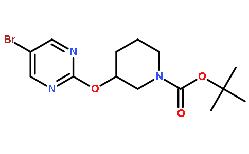 tert-Butyl 3-((5-bromopyrimidin-2-yl)oxy)piperidine-1-carboxylate