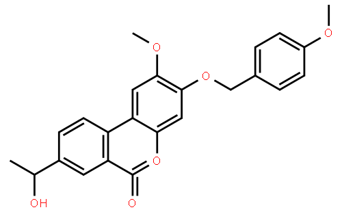 8-(1-Hydroxyethyl)-2-methoxy-3-((4-methoxybenzyl)oxy)-6H-benzo[c]chromen-6-one