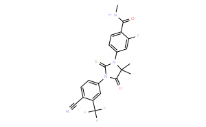 4-[3-[4-Cyano-3-(trifluoromethyl)phenyl]-5,5-dimethyl-4-oxo-2-thioxo-1-imidazolidinyl]-2-fluoro-N-methylbenzamide