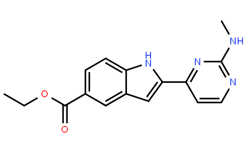Ethyl 2-(2-(methylamino)pyrimidin-4-yl)-1H-indole-5-carboxylate