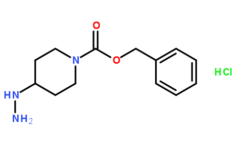 Benzyl 4-hydrazinylpiperidine-1-carboxylate hydrochloride