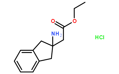 2-amino-2,3-dihydro-1H-Indene-2-acetic acid ethyl ester hydrochloride