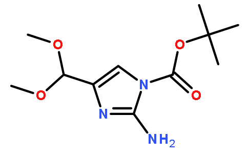 tert-butyl 2-amino-4-(dimethoxymethyl)-1H-imidazole-1-carboxylate