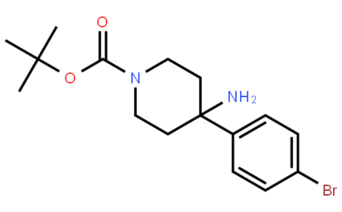 4-Amino-4-(4-bromo-phenyl)-piperidine-1-carboxylic acid tert-butyl ester