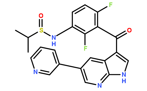 N-[2,4-二氟-3-[[5-(3-吡啶)-1H-吡咯并[2,3-b]吡啶-3-基]羰基]苯基]-2-丙烷磺酰胺