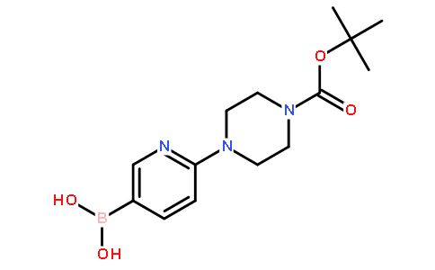 2-(4-N-Boc-piperazino)pyridine-5-boronic acid
