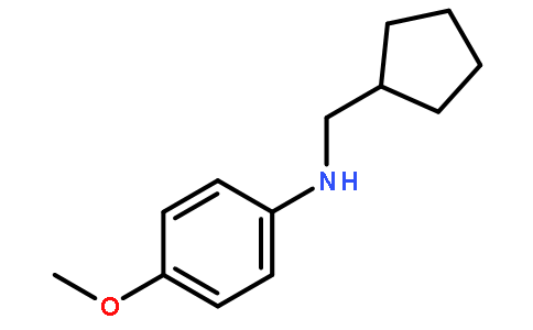 N-(cyclopentylmethyl)-4-methoxybenzenamine