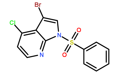 1H-Pyrrolo[2,3-b]pyridine, 3-bromo-4-chloro-1-(phenylsulfonyl)-